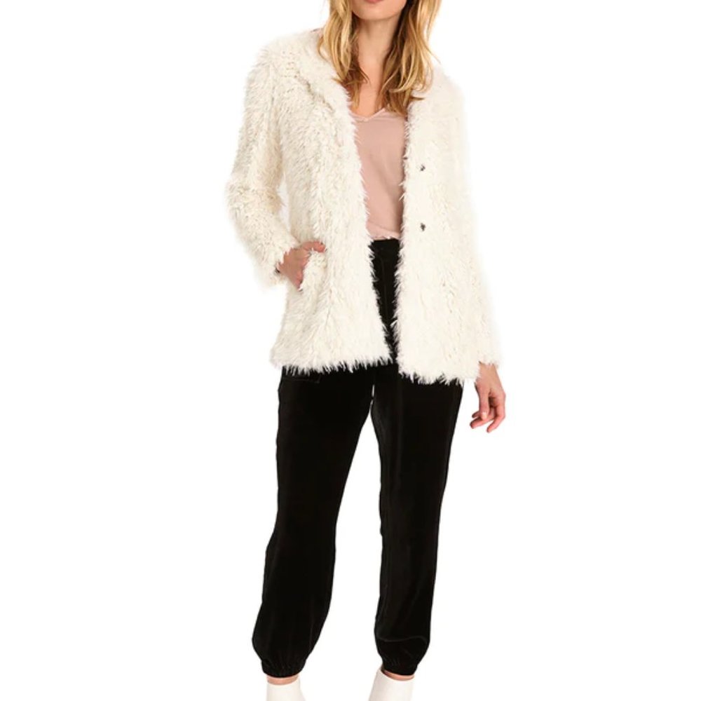 AS by DF ELISABETTH SHAG FUR JACKET XS